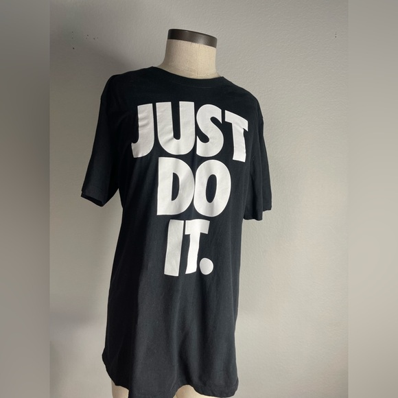 Nike Other - Nike Black Graphic “JUST DO IT” T-Shirt | Men’s L | Iconic Athletic Streetwear